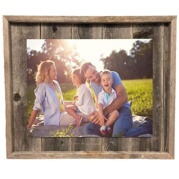 Rustic Farmhouse Reclaimed Solid Wood Plank Picture Frame