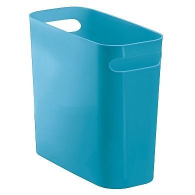 mDesign Plastic Small 1.5 Gallon/5.7 Liter Trash Can. Built-In Handles