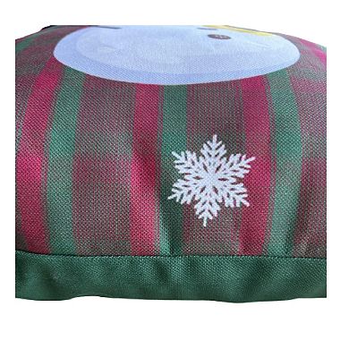 Christmas Snowman Pillow Cover, Holiday Pillow Cover, Winter Decorating