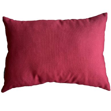 Holly Branch and Berries Pattern Rectangular Pillow Cover