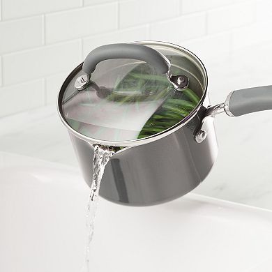 Rachael Ray® Create Delicious 3-qt. Nonstick Straining Induction Sauce Pan with Lid