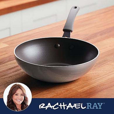 Rachael Ray® Cook + Create 10.5-in. Aluminum Nonstick Wok Frypan