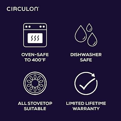Circulon® SteelShield Hybrid 3-qt. Nonstick Induction Saucepan with Straining Lid