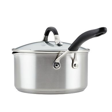 Circulon® SteelShield Hybrid 3-qt. Nonstick Induction Saucepan with Straining Lid