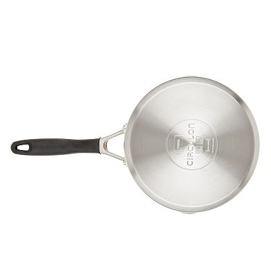 Circulon® SteelShield Hybrid 3-qt. Nonstick Induction Saucepan with Straining Lid