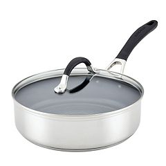 Circulon SteelShield Stainless Steel 7.5-Qt. Stockpot with Lid, Silver