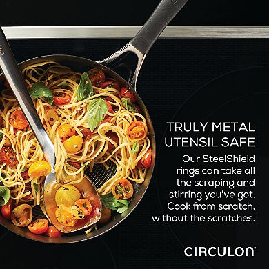 Circulon® SteelShield Hybrid 3-qt. Nonstick Sauté Pan with Lid