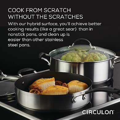 Circulon® SteelShield Hybrid 10.25-in. Nonstick Induction Frypan