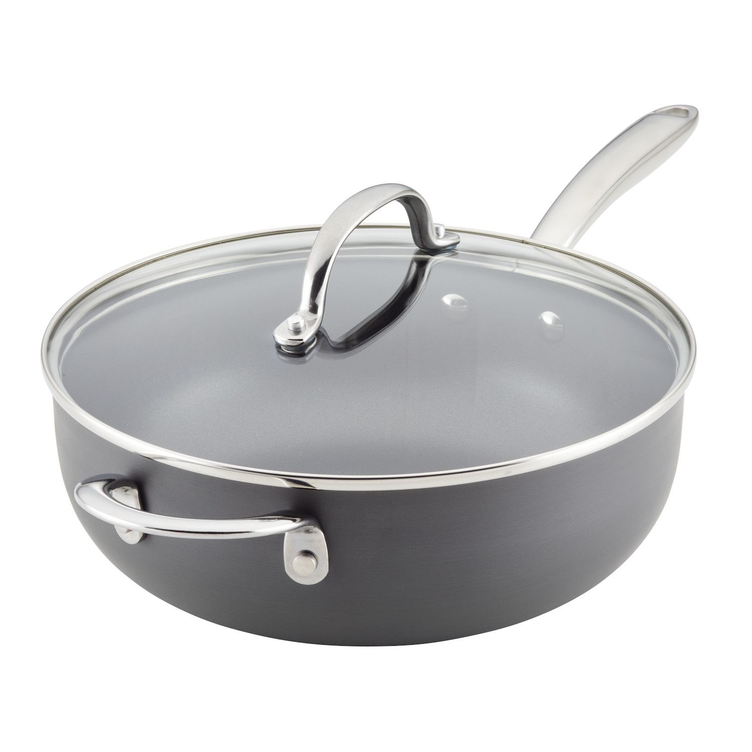 Rachael Ray® 4-qt. Hard Anodized Nonstick Saucier Saucepan with