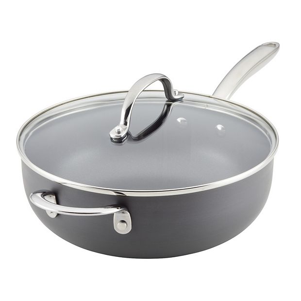 4-Quart Hard Anodized Nonstick Saucepot with Lid