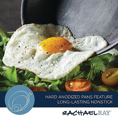 Rachael Ray® 4-qt. Hard Anodized Nonstick Saucier Saucepan with Helper Handle & Lid