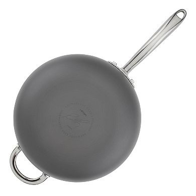 Rachael Ray® 4-qt. Hard Anodized Nonstick Saucier Saucepan with Helper Handle & Lid