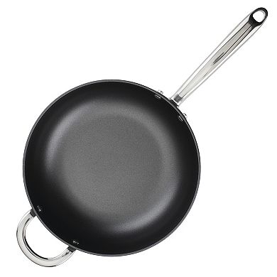 Rachael Ray® 4-qt. Hard Anodized Nonstick Saucier Saucepan with Helper Handle & Lid