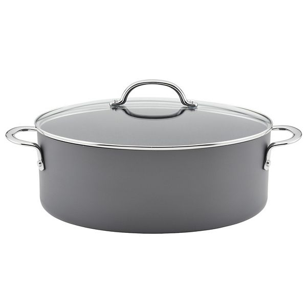 Rachael Ray 10-Qt. Hard-Anodized Non-Stick Stockpot & Lid - Macy's