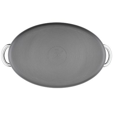 Rachael Ray 8-qt. Hard Anodized Nonstick Cookware Oval Stockpot with Lid