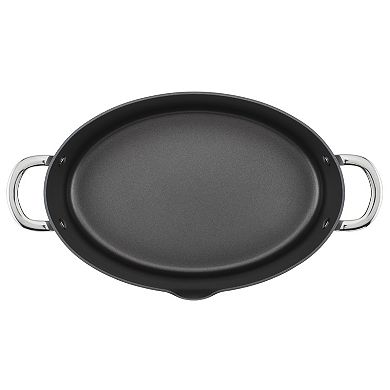 Rachael Ray 8-qt. Hard Anodized Nonstick Cookware Oval Stockpot with Lid