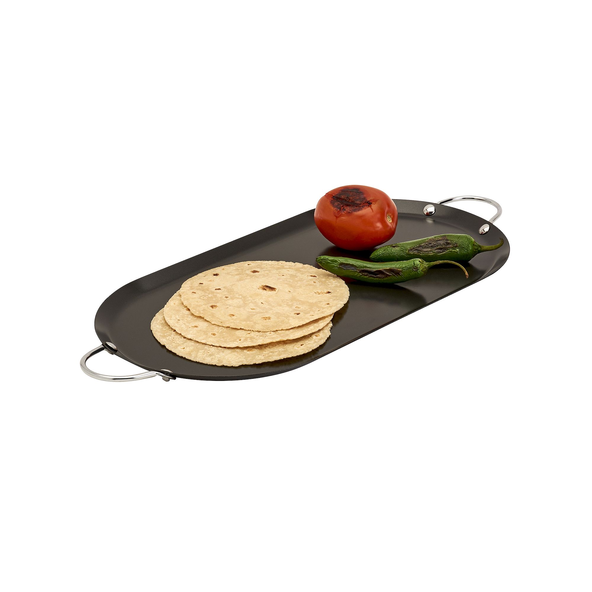 Infuse 15.75-in. Oval Comal, Black