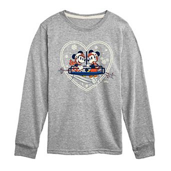 Disney's Ski Lift Heart Long Sleeve Tee