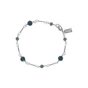 1928 Glass Bead Station Bracelet