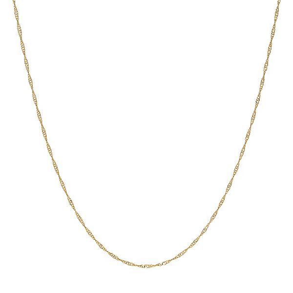 1928 Gold Tone Twisted Chain Necklace