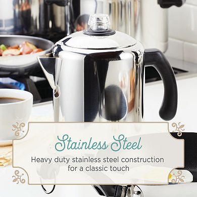 Farberware® Classic 12-Cup Stainless Steel Coffee Percolator