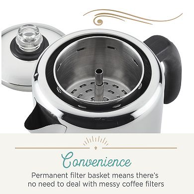 Farberware® Classic 12-Cup Stainless Steel Coffee Percolator