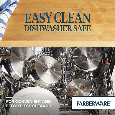 Farberware® Classic Traditions 15-pc. Ceramic Nonstick & Stainless Steel Induction Cookware Pots, Pans & Utensils Set