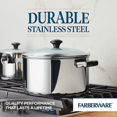 Farberware® Classic Traditions 15-pc. Ceramic Nonstick & Stainless Steel Induction Cookware Pots, Pans & Utensils Set