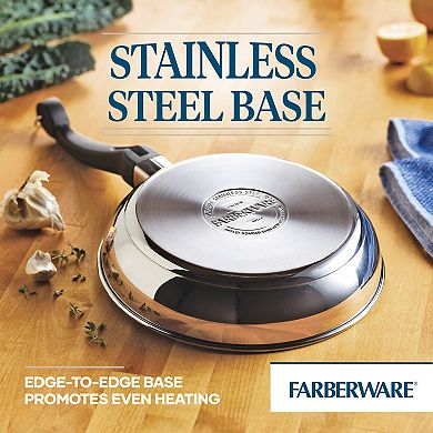 Farberware® Classic Traditions 15-pc. Ceramic Nonstick & Stainless Steel Induction Cookware Pots, Pans & Utensils Set