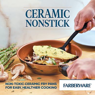 Farberware® Classic Traditions 15-pc. Ceramic Nonstick & Stainless Steel Induction Cookware Pots, Pans & Utensils Set