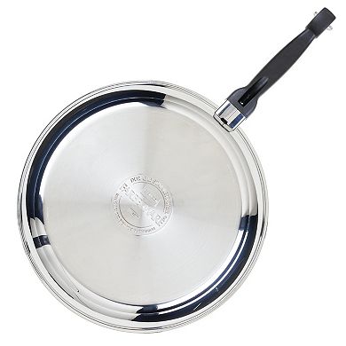 Farberware® Classic Traditions 12.5-in. Stainless Steel Ceramic Nonstick Induction Frypan