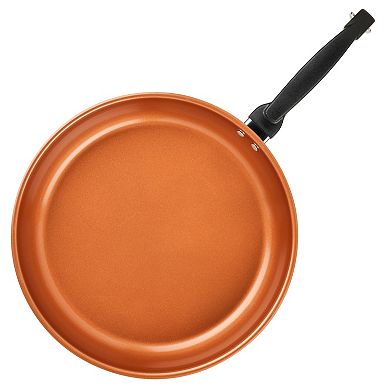 Farberware® Classic Traditions 12.5-in. Stainless Steel Ceramic Nonstick Induction Frypan