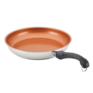 Farberware® Classic Traditions 12.5-in. Stainless Steel Ceramic Nonstick Induction Frypan