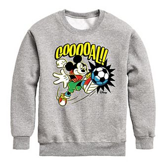 Disney’s Mickey Mouse Boys 8-20 Goooal Crew Fleece Sweatshirt