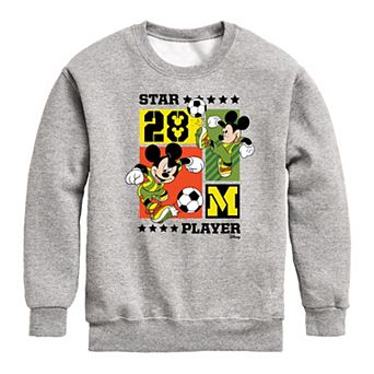 Disney’s Mickey Mouse Boys 8-20 Soccer Crew Fleece Sweatshirt