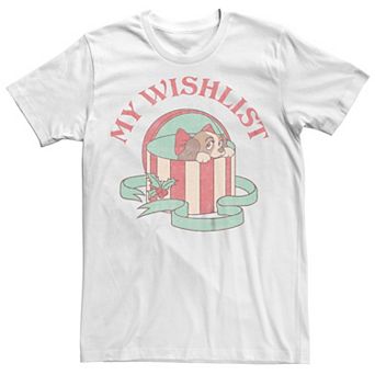 Disney's Lady And The Tramp Men's My Wish list Tee