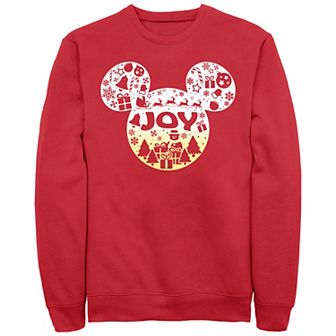 Disney's Mickey Mouse Men's Joy Icons Filled Head Fleece