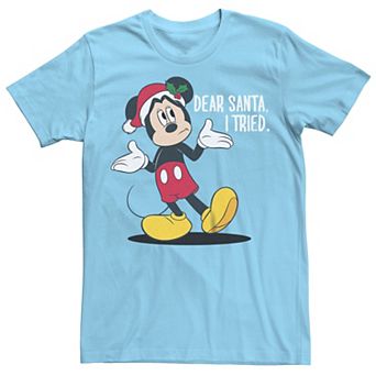 Disney's Mickey Mouse Men's Disappointed Dear Santa I Tried Tee