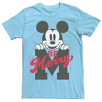 Disney's Mickey Mouse Men's Be Merry Tee