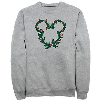 Disney's Mickey Mouse Men's Christmas Wreath Design Fleece