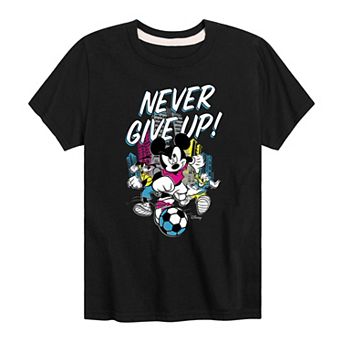 Disney’s Mickey Mouse & Friends Boys 8-20 Never Give Up Graphic Tee