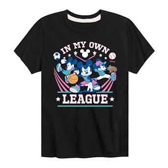 Disney’s Mickey Mouse & Friends Boys 8-20 in My Own League Graphic Tee