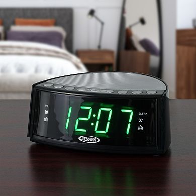 Jensen Digital JCR-160 AM/FM Dual Alarm Clock Radio
