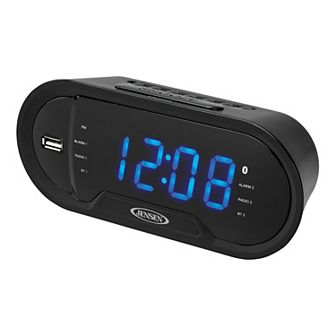 Jensen Digital Alarm Clock with Bluetooth