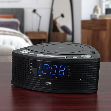 Jensen Alarm Clock Radio with CD Player