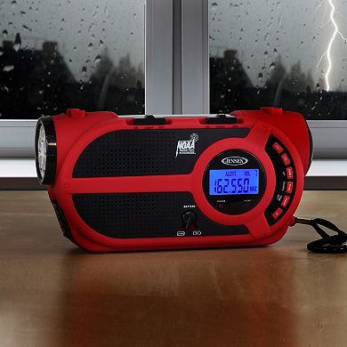 Jensen NOAA Weather Alert Radio with Flashlight