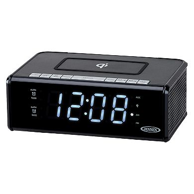 Jensen Digital Alarm with Qi Charging