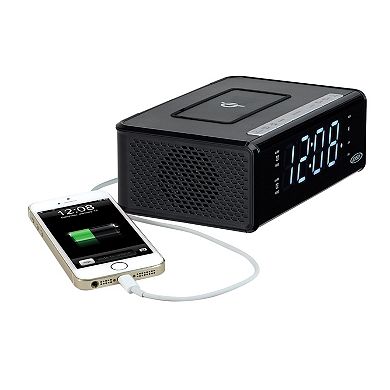 Jensen Digital Alarm with Qi Charging
