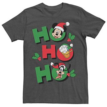 Disney's Mickey Mouse Men's And Friends Ho Ho Ho Tee