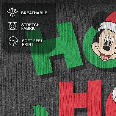 Disney's Mickey Mouse Men's And Friends Ho Ho Ho Tee